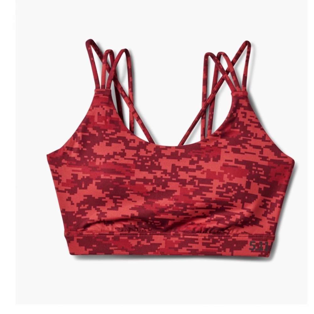 PT-R® Catalyst Sports Bra Burgandy Digital Camo